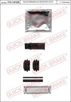 Brake caliper guide repkit 1131412X