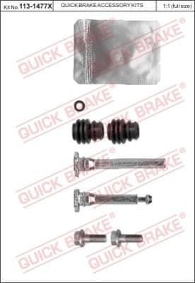 Guide Sleeve Kit, brake caliper 113-1477X