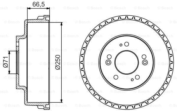 Brake Drum 0986477228