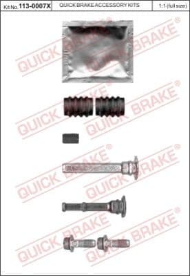 Guide Sleeve Kit, brake caliper 113-0007X