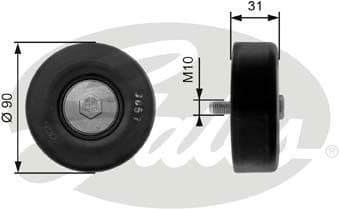 Deflection/Guide Pulley, V-ribbed belt DriveAlign™ T36197