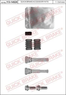 Guide Sleeve Kit, brake caliper 113-1452X