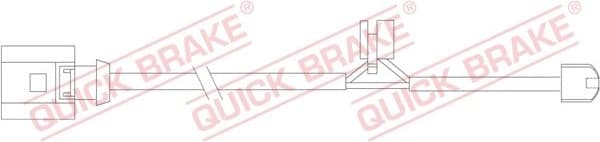 Warning Contact, brake pad wear WS0275A