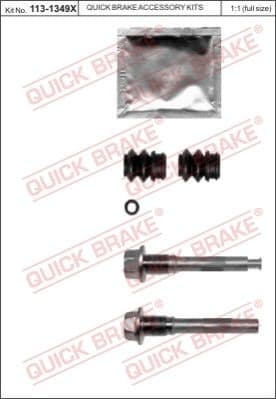 Brake caliper guide repkit 1131349X - image 2