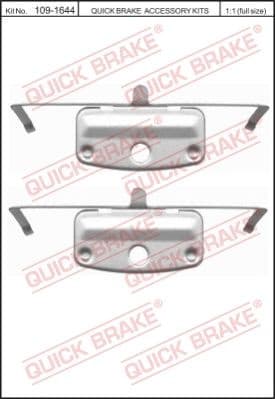 Brake pads accessory kit 109-1644