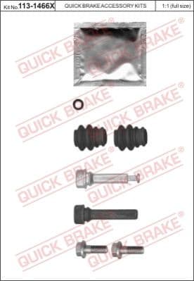 Brake caliper guide repkit 113-1466X