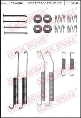 Brake shoes accessory kit 105-0845 - image 2