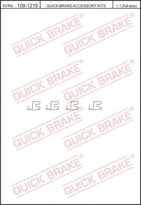 Brake pads accessory kit 109-1219