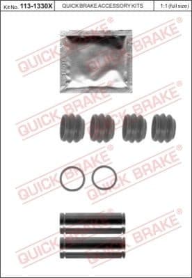 Brake caliper guide repkit 1131330X - image 2