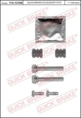 Brake caliper guide repkit 1131310X