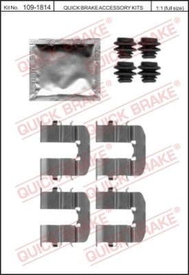Accessory Kit, disc brake pad 109-1814