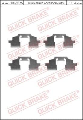 Accessory Kit, disc brake pad 109-1675 - image 2