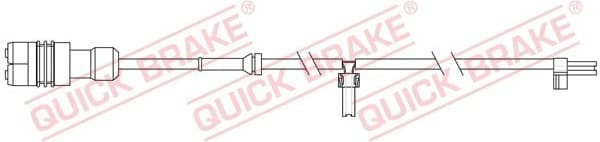 Warning Contact, brake pad wear WS0348A