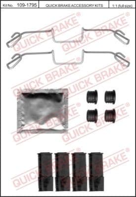 Accessory Kit, disc brake pad 109-1795
