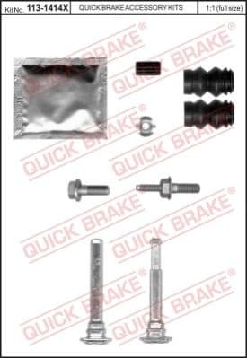 Brake caliper guide repkit 1131414X
