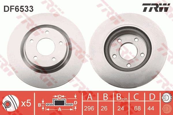Brake Disc DF6533