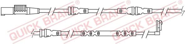 Warning Contact, brake pad wear WS0327A