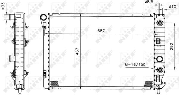 Radiator, engine cooling 50215 - image 2