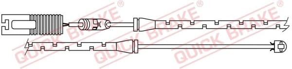 Brake pad wear indicator WS0199A