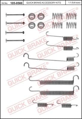 Brake shoes accessory kit 1050560 - image 2