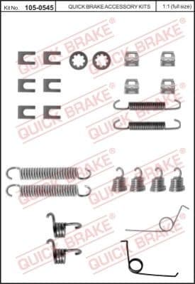 Brake shoes accessory kit 1050545