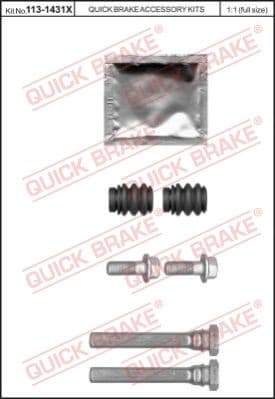 Brake caliper guide repkit 1131431X