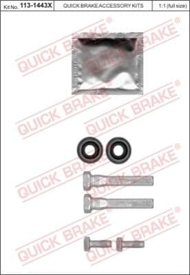 Brake caliper guide repkit 1131443X - image 2