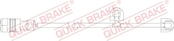 Warning Contact, brake pad wear WS0351A