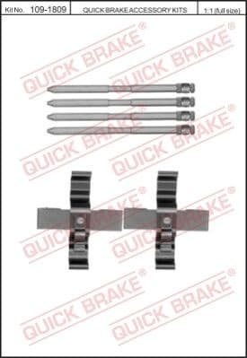 Brake pads accessory kit 109-1809