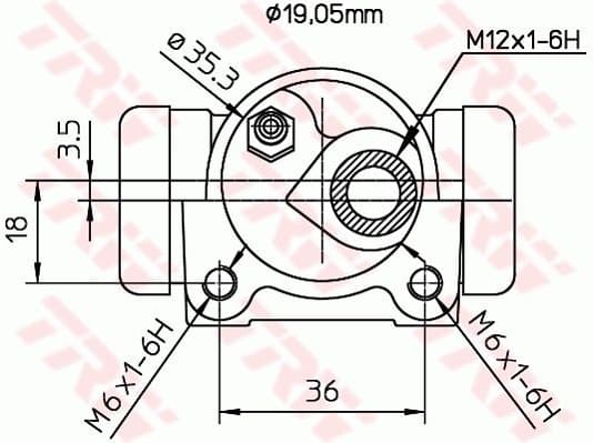 Wheel Brake Cylinder BWD301 - image 2