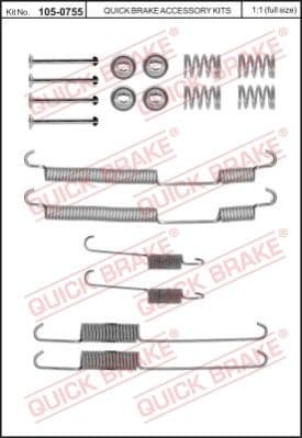 Brake shoes accessory kit 1050755 - image 2