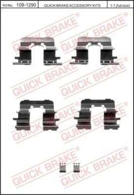 Brake pads accessory kit 109-1290