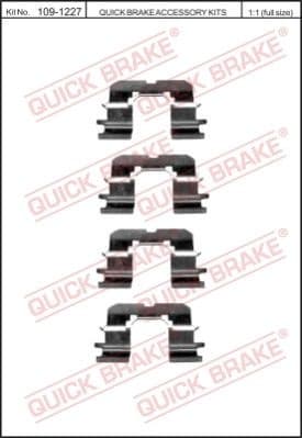 Brake pads accessory kit 109-1227