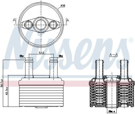 Oil Cooler, automatic transmission ** FIRST FIT ** 90664