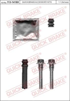 Brake caliper guide repkit 1131418X - image 2
