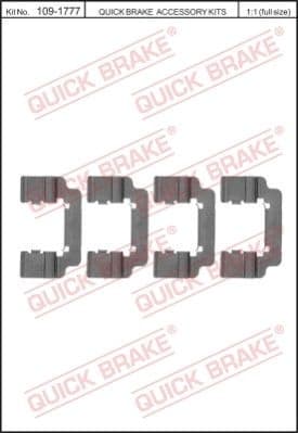 Brake pads accessory kit 109-1777