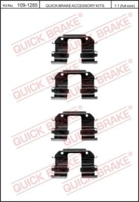 Accessory Kit, disc brake pad 109-1285