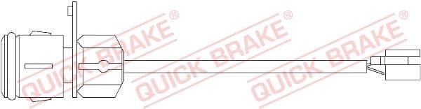 Warning Contact, brake pad wear WS0155A