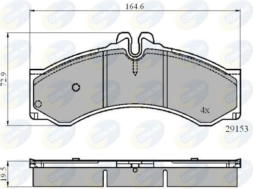 Brake pads front CBP0271