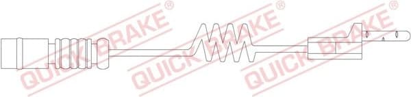 Warning Contact, brake pad wear WS0117A