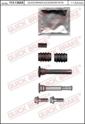 Brake caliper guide repkit 1131365X