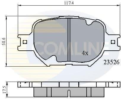 Brake pads front CBP0896