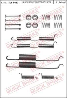 Brake shoes accessory kit 1050687 - image 2