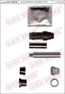 Brake caliper guide repkit 1131351X