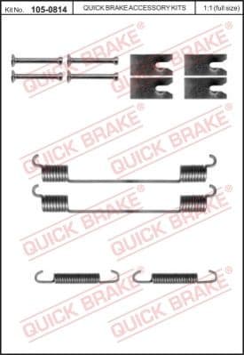 Brake shoes accessory kit 105-0814 - image 2