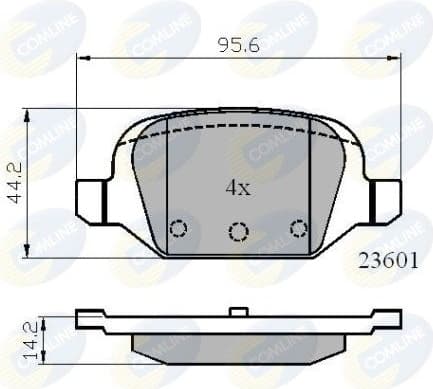 Brake pads rear CBP01026