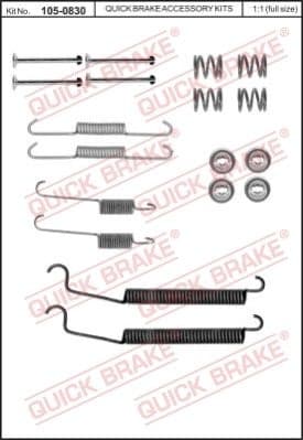 Brake shoes accessory kit 105-0830