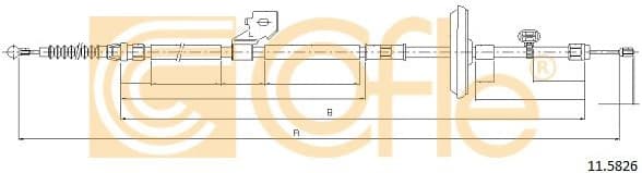 Cable Pull, parking brake 11.5826