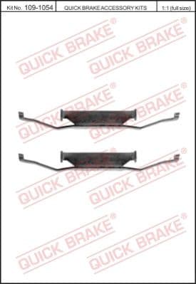 Brake pads accessory kit 109-1054