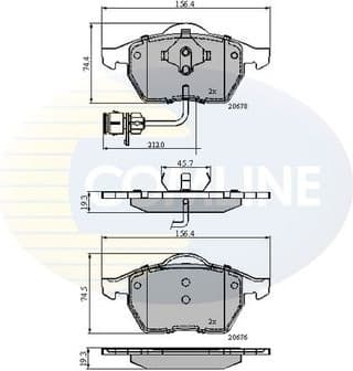 Brake pads front CBP1715